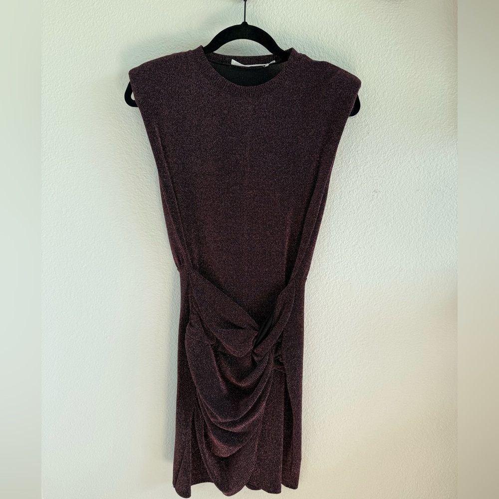 Astr Pink Shimmer Mini Dress